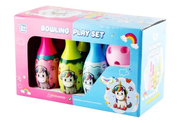 KATS Unicorn Print Bowling Set for Kids