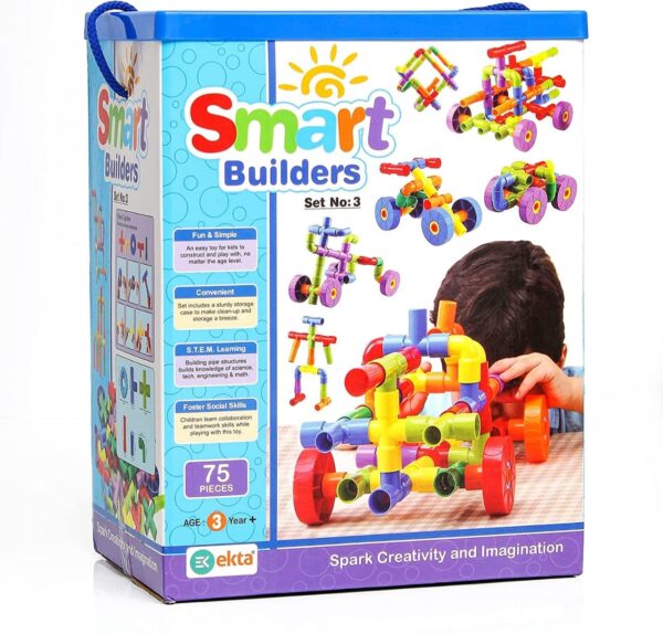 Ekta Smart Builders Building Blocks 75 Pieces Set-3